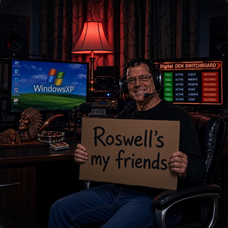 Agent Art Lampwright in his studio