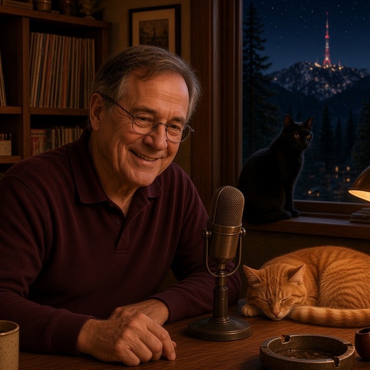 Agent Art Lampwright, host, in the studio